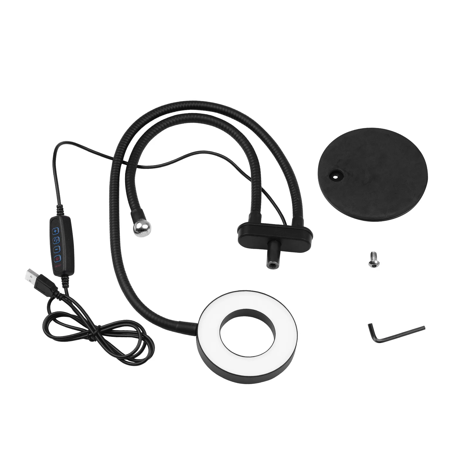 3.5inch LED Ring Light 5W 3800K-6800K Dimmable with Adjustable Stand 1/4 Mount Adapter for Video Streaming Photography Lighting
3.5inch LED Ring Light 5W 3800K-6800K Dimmable with Adjustable Stand 1/4 Mount Adapter for Video Streaming Photography Lighting