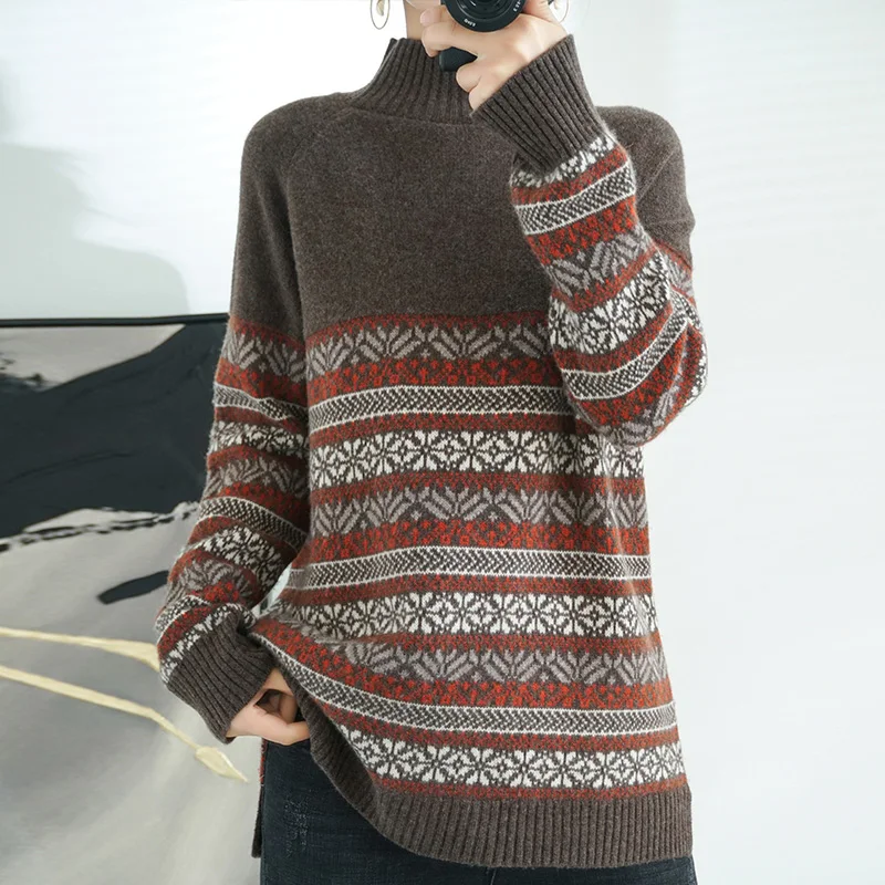 Женский свитер, из чистой шерсти, полосатый, плотный, теплый, свободный, большого размера, пуловер, топ, модная Корейская версия, зима 2021
Женский свитер, из чистой шерсти, полосатый, плотный, теплый, свободный, большого размера, пуловер, топ, модная Корейская версия, зима 2021
