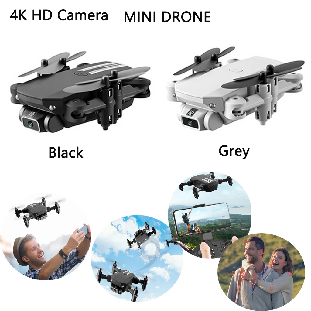 4K HD камера видео Дрон удержание высоты Безголовый режим светодиодные огни