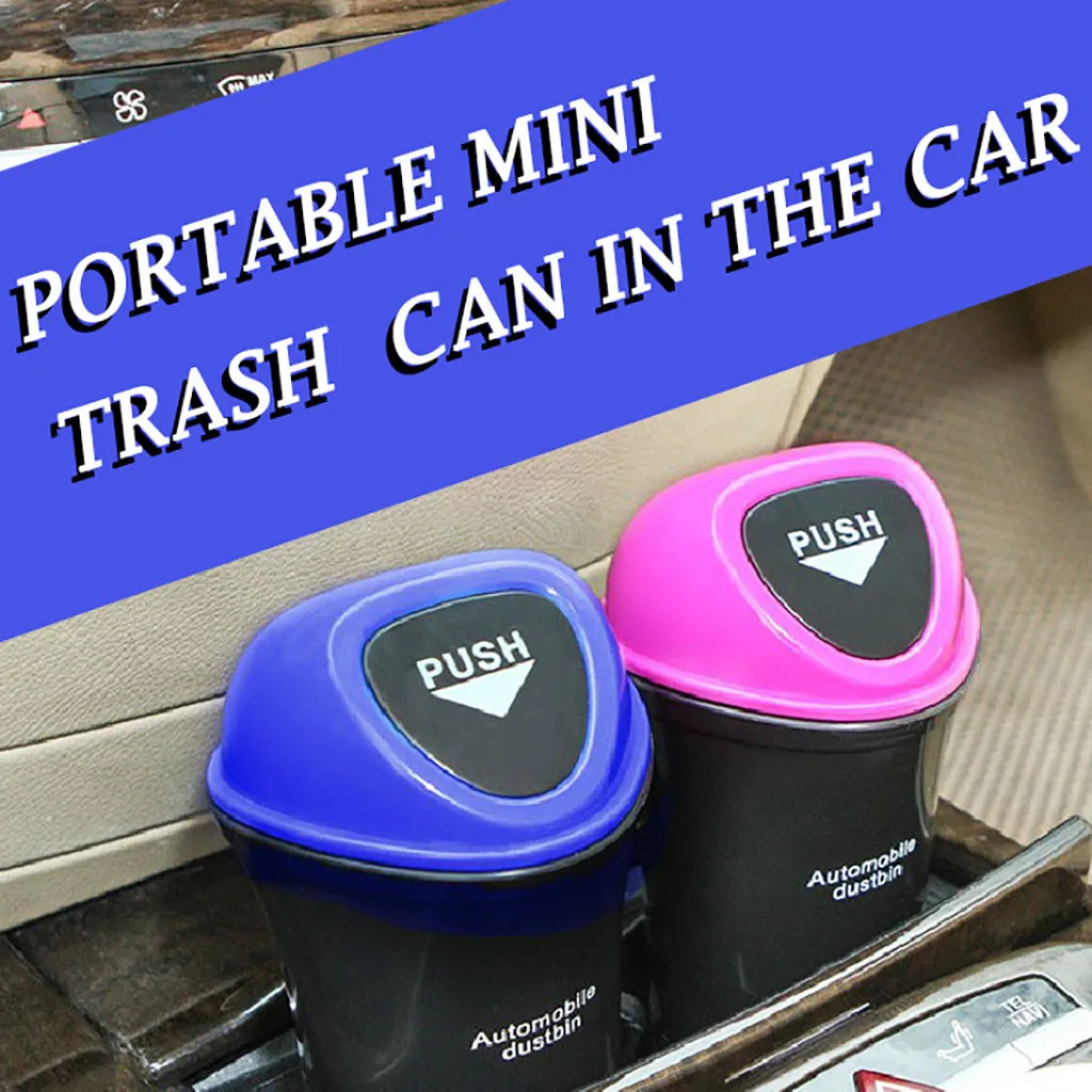 Фото Автомобильный мусорный бак Мусорное Мини мусорное ведро держатель для монет