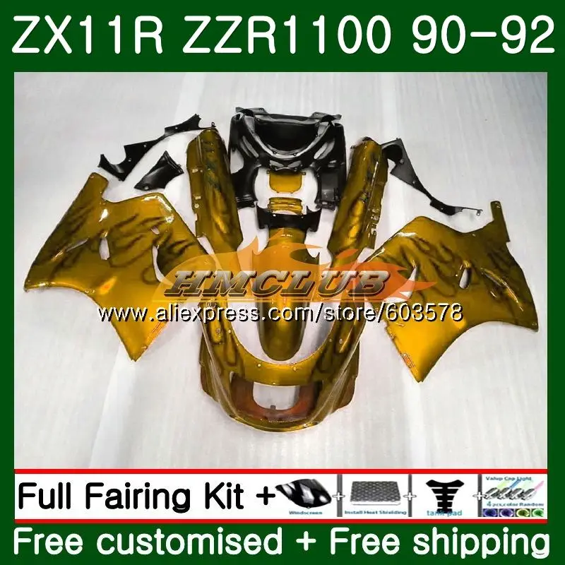 Body For KAWASAKI NINJA ZX-11R ZZR 1100 ZX 11R 1990 1991 1992 28CL.64 ZZR1100 ZX11 ZX-11 R ZX-11R 90 91 92 Gold black Fairing
Body For KAWASAKI NINJA ZX-11R ZZR 1100 ZX 11R 1990 1991 1992 28CL.64 ZZR1100 ZX11 ZX-11 R ZX-11R 90 91 92 Gold black Fairing