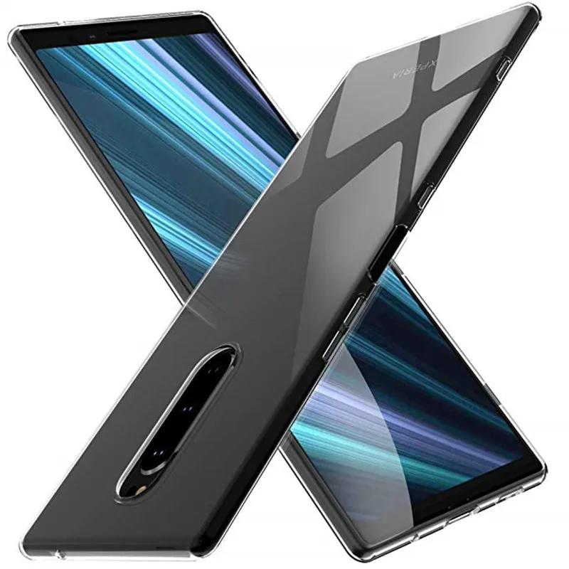 Чехол для Sony Xperia 1 Прозрачный Силиконовый ТПУ чехол телефона J9110 прозрачный