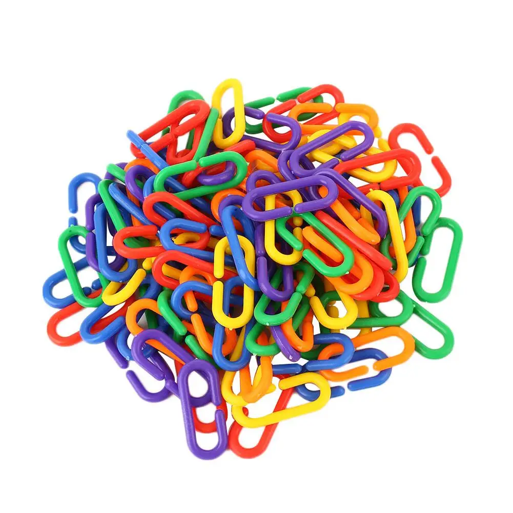 100Pcs Colorful Plastic Chain Parrot Toys Bird Interactive Bite Chew Toys for Parakeets Budgie Cage Accessories Bird Playing Toy
100Pcs Colorful Plastic Chain Parrot Toys Bird Interactive Bite Chew Toys for Parakeets Budgie Cage Accessories Bird Playing Toy