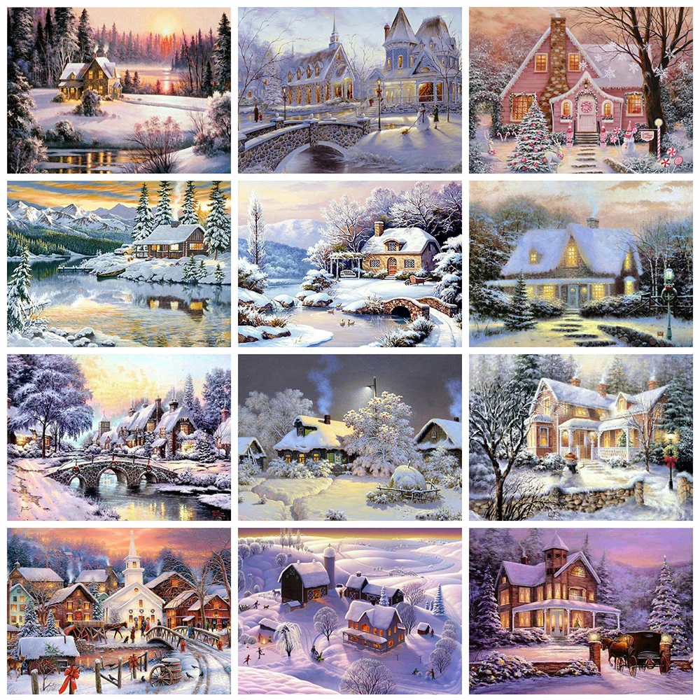 Evershine Diamond Painting Winter Cross Stitch Landscape Diamond Embroidery Snow Rhinestone Mosaic Full Layout Home Decor Art
Evershine Diamond Painting Winter Cross Stitch Landscape Diamond Embroidery Snow Rhinestone Mosaic Full Layout Home Decor Art