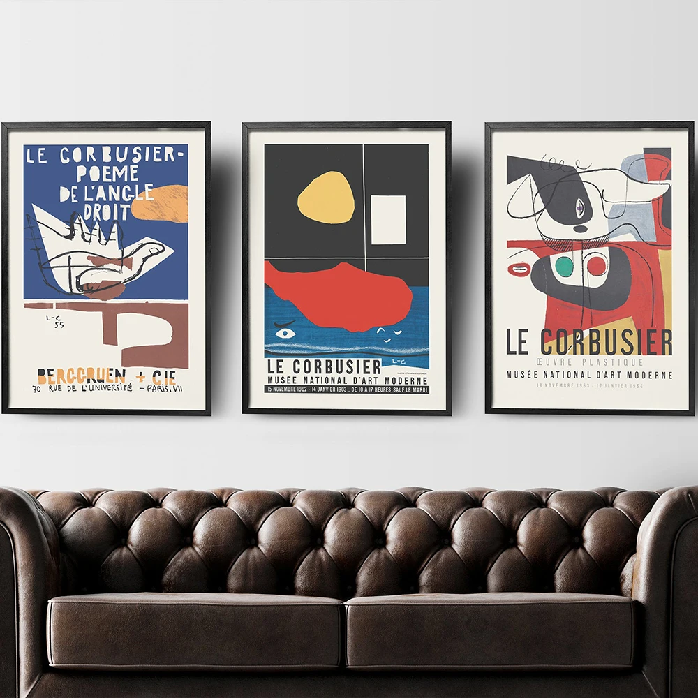 Le Corbusier Exhibition Poster Vintage Museum Print Cubism Abstract Pictures Modern Mid Century Abstract Canvas Painting Decor
Le Corbusier Exhibition Poster Vintage Museum Print Cubism Abstract Pictures Modern Mid Century Abstract Canvas Painting Decor