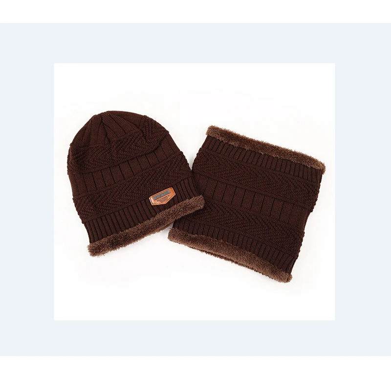 Meihuida Winter Men Casual Knitted Fleece Beanie Hat + Scarf Neck Warmer Thermal Outdoor Activity Ski Caps Set
Meihuida Winter Men Casual Knitted Fleece Beanie Hat + Scarf Neck Warmer Thermal Outdoor Activity Ski Caps Set