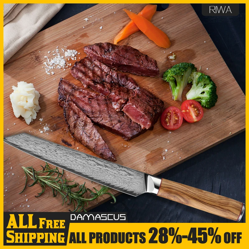 RIWA 8-Inch Chef Knife AUS10 Sharp Damascus Steel Japanese Kitchen Knives Kiritsuke Knife Meat Vegetable Slicing with Gift Box
RIWA 8-Inch Chef Knife AUS10 Sharp Damascus Steel Japanese Kitchen Knives Kiritsuke Knife Meat Vegetable Slicing with Gift Box