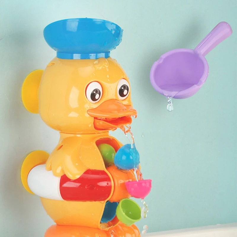 50LE Bath Duck Bathtub Toys Rotatable Waterwheel Bathroom Strong Suckers Water Scoop Fun Toddlers Boys Girls 1-4 Years Old
50LE Bath Duck Bathtub Toys Rotatable Waterwheel Bathroom Strong Suckers Water Scoop Fun Toddlers Boys Girls 1-4 Years Old