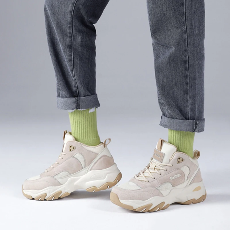 CAMEL Official Original Sports Shoes Men Women Autumn Winter Fashion Leisure Shoes Hight-tops Outdoor Casual Shoes Thick Sole
CAMEL Official Original Sports Shoes Men Women Autumn Winter Fashion Leisure Shoes Hight-tops Outdoor Casual Shoes Thick Sole