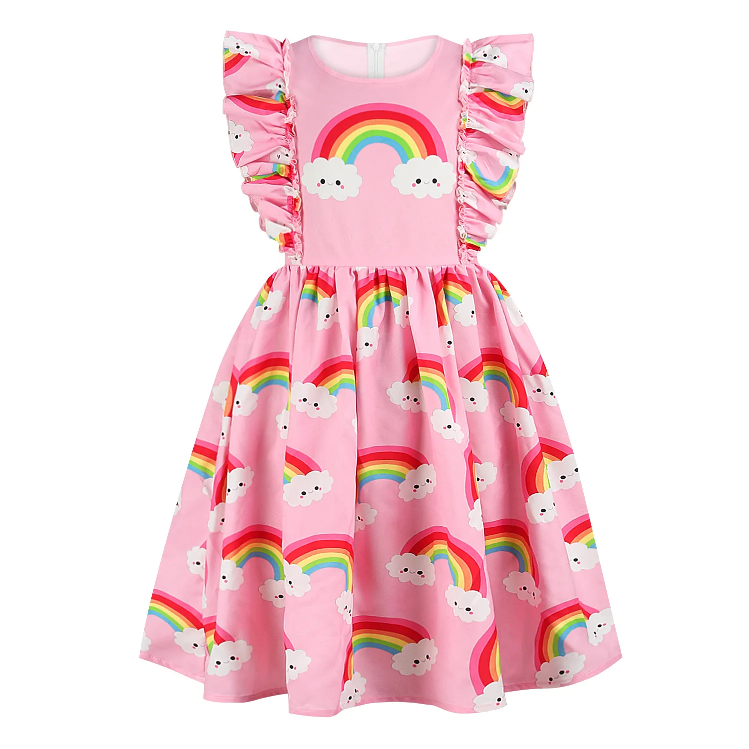2020 New Big Size Girls Dress Summer Rainbow Pattern Birthday Gift Party Princess Dress For GIrl 5-10 Years Old Kids Clothes
2020 New Big Size Girls Dress Summer Rainbow Pattern Birthday Gift Party Princess Dress For GIrl 5-10 Years Old Kids Clothes