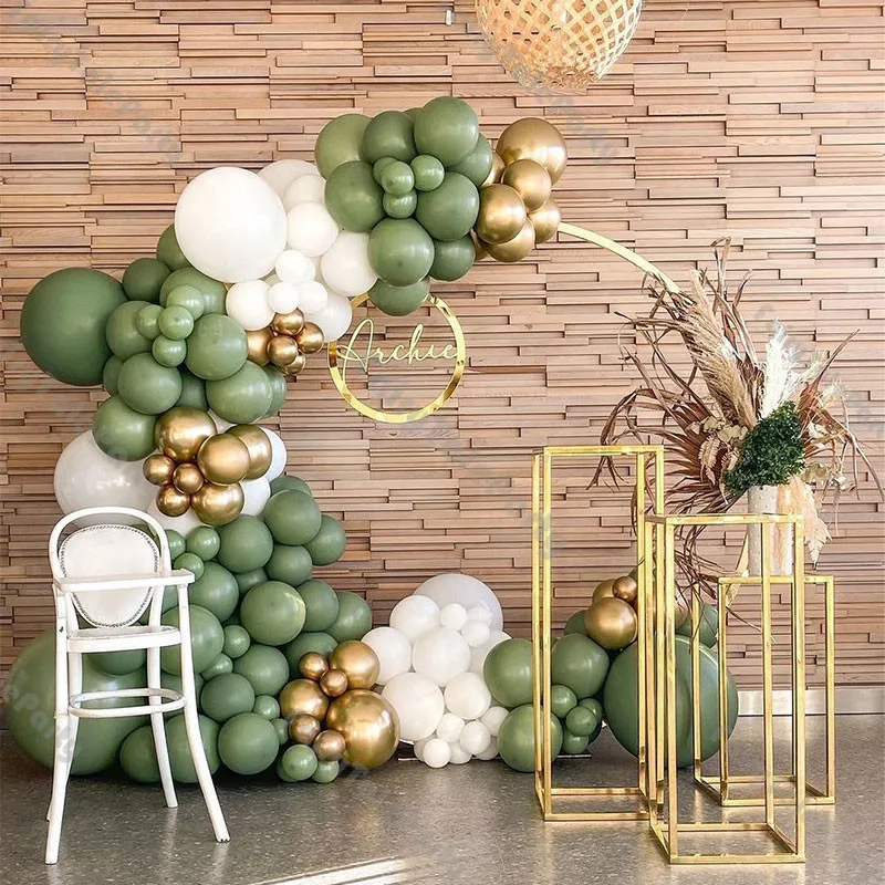 143pcs Matte White Dusty Green Chrome Gold Balloons Garland Arch Kit Birthday Party Gender Reveal Baby Shower Wedding Decoration
143pcs Matte White Dusty Green Chrome Gold Balloons Garland Arch Kit Birthday Party Gender Reveal Baby Shower Wedding Decoration