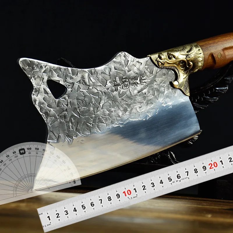 Hand-Forged Kitchen Knife Chef Chopping Knife Ghost Hand-made High-strength Steel Sharp Kitchen Knife Chopping Big Bone Knife
Hand-Forged Kitchen Knife Chef Chopping Knife Ghost Hand-made High-strength Steel Sharp Kitchen Knife Chopping Big Bone Knife