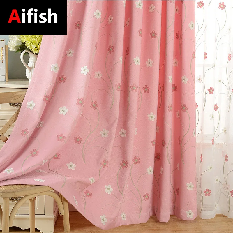Pink Embroidered Curtains Plant Flower Curtains For Bedroom Girls Children's Room Bay Window Screen Curtain Finished WP188-3
Pink Embroidered Curtains Plant Flower Curtains For Bedroom Girls Children's Room Bay Window Screen Curtain Finished WP188-3
