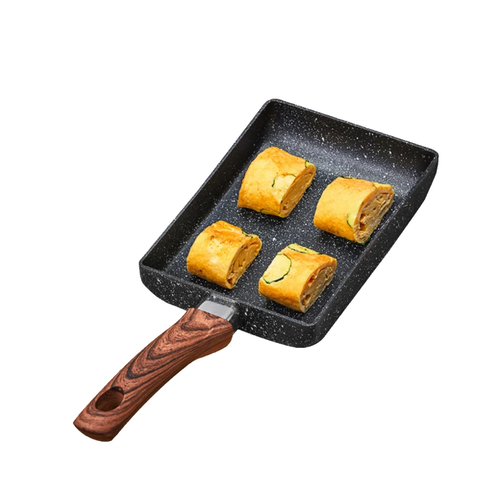 Japanese Omelette Frying Pan Tamagoyaki Egg Pan Wood Handle Nonstick Fry Egg Pan Pancake for Gas Induction Cooker Kitchen Gadget
Japanese Omelette Frying Pan Tamagoyaki Egg Pan Wood Handle Nonstick Fry Egg Pan Pancake for Gas Induction Cooker Kitchen Gadget