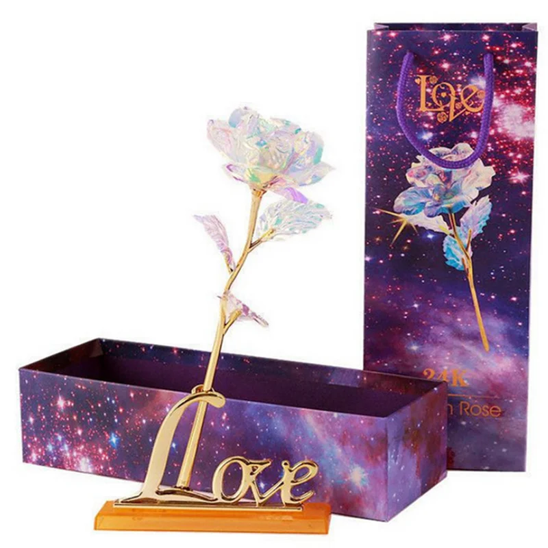 Romantic Galaxy Rose Galaxy Gold Foil Rose Artificial Flowers Love Base Gift Friends Valentines Birthdays Wedding Anniversary
Romantic Galaxy Rose Galaxy Gold Foil Rose Artificial Flowers Love Base Gift Friends Valentines Birthdays Wedding Anniversary