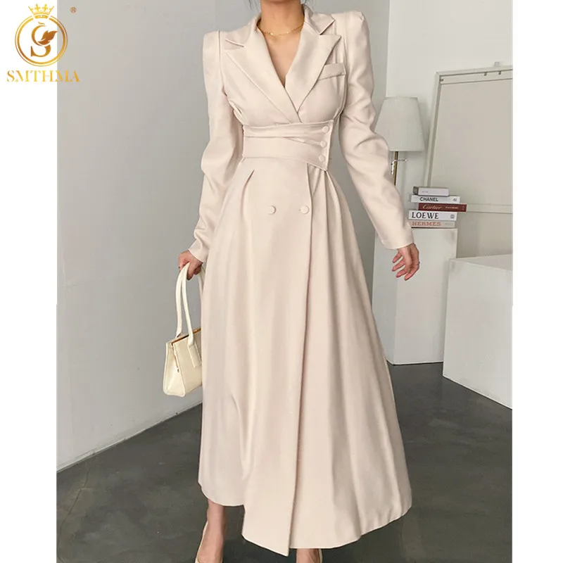 SMTHMA New Autumn Winter Women Pleated Dress Full Sleeve Slim Waist Female Dress Casual Vestidos Femme Clothing
SMTHMA New Autumn Winter Women Pleated Dress Full Sleeve Slim Waist Female Dress Casual Vestidos Femme Clothing