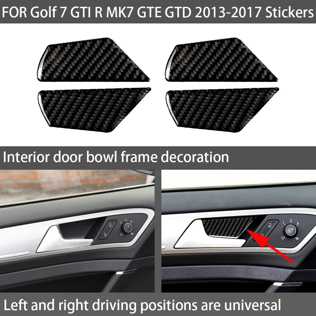 Carbon fiber car interior decoration door bowl decoration, suitable FOR VW Golf 7 GTI R MK7 GTE GTD 2013-2017 car sticker;
Carbon fiber car interior decoration door bowl decoration, suitable FOR VW Golf 7 GTI R MK7 GTE GTD 2013-2017 car sticker;