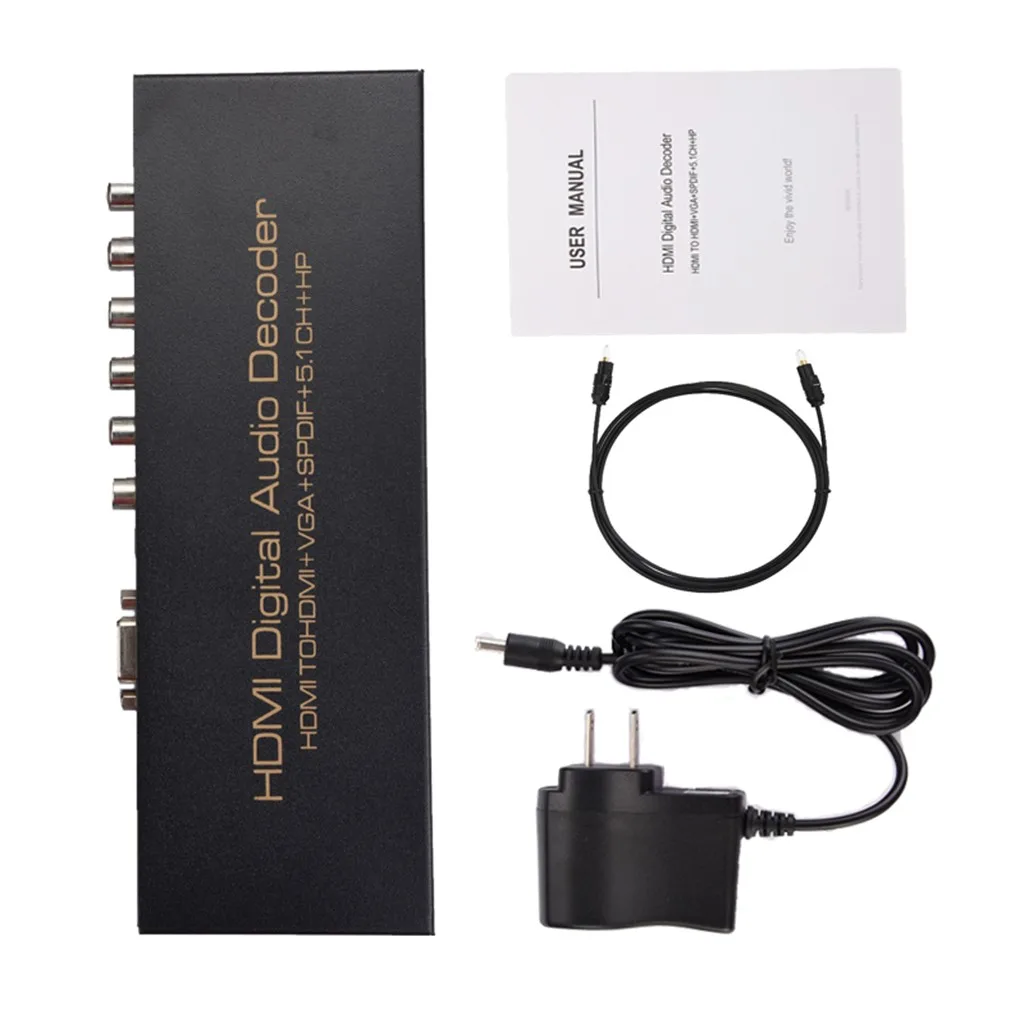 VOBERRY NK 51S 1080P HDMI VGA SPDIF 5.1CH RCA цифровые многоканальные аудио декодеры|Сетевые
