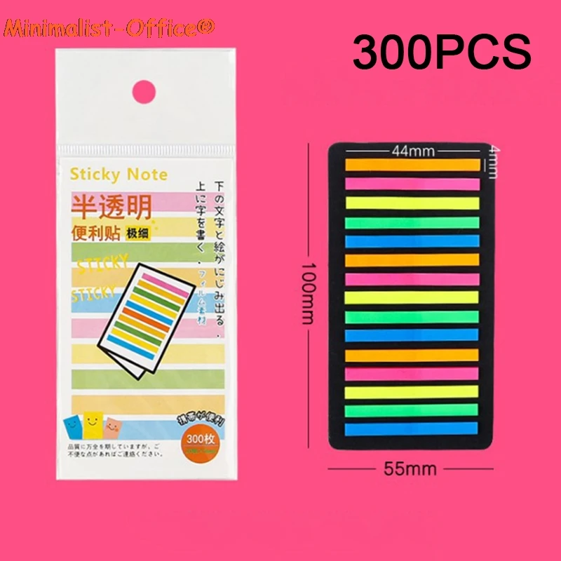160/300pcs Color Transparent Fluorescent Index Tabs Flags Sticky Note for Page Marker Planner Stickers Office School Stationery
160/300pcs Color Transparent Fluorescent Index Tabs Flags Sticky Note for Page Marker Planner Stickers Office School Stationery