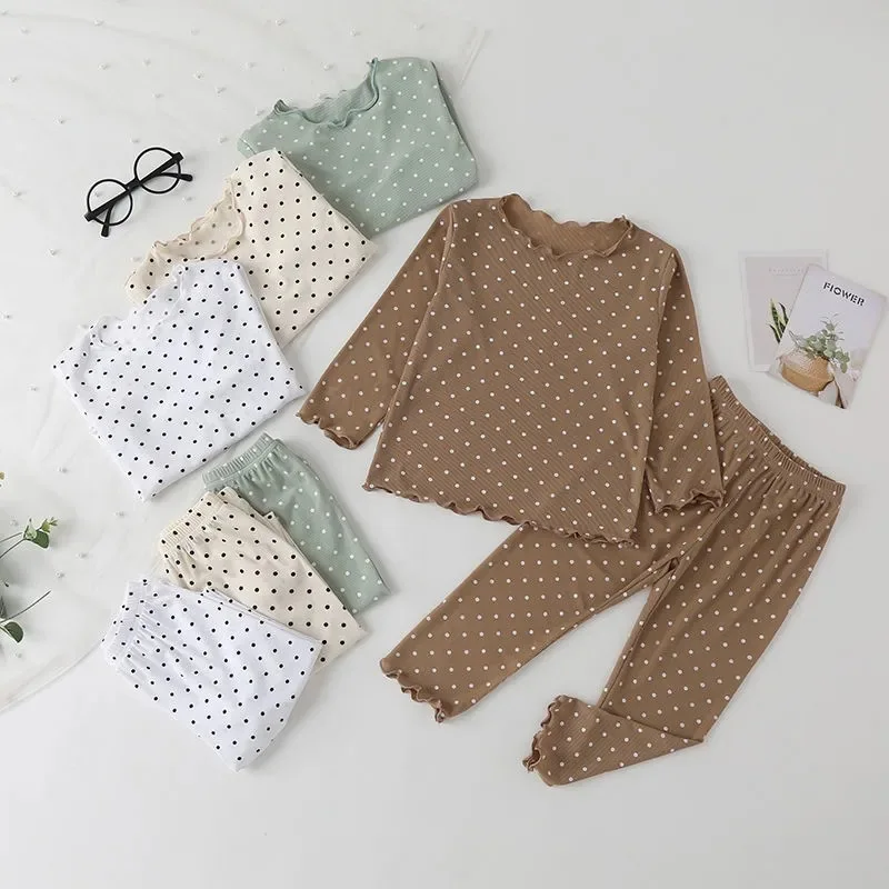 EuerDoDo 2pcs Children's Pajamas Sets Cotton Long Sleeve Shirts Pants Sets Dots Print Baby Pajamas Boys Girls Sleepwear Outfits
EuerDoDo 2pcs Children's Pajamas Sets Cotton Long Sleeve Shirts Pants Sets Dots Print Baby Pajamas Boys Girls Sleepwear Outfits