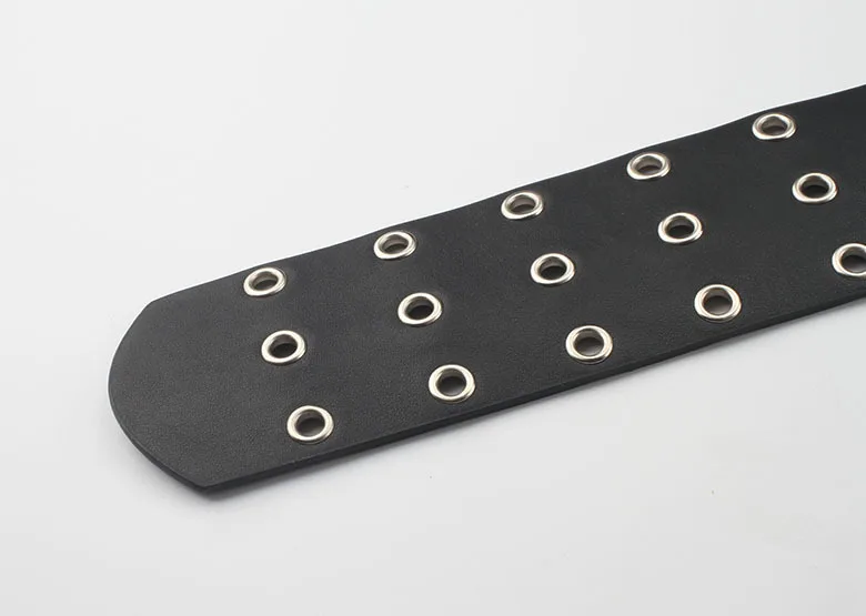 Fashion punk style three row hole pin buckle Belt chain Women wide PU Leather Cummerbunds waist corset ladies dress waistband
Fashion punk style three row hole pin buckle Belt chain Women wide PU Leather Cummerbunds waist corset ladies dress waistband