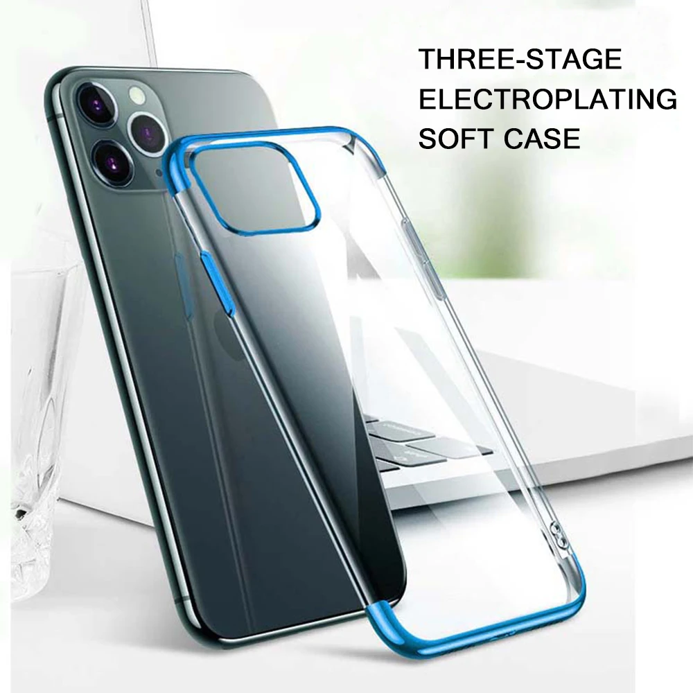 Luxury Ultra Thin Plating Clear Shockproof Case For Iphone 7 8 Puls 11 12 Pro Max Simple Soft Lens Protection Full Cover
Luxury Ultra Thin Plating Clear Shockproof Case For Iphone 7 8 Puls 11 12 Pro Max Simple Soft Lens Protection Full Cover