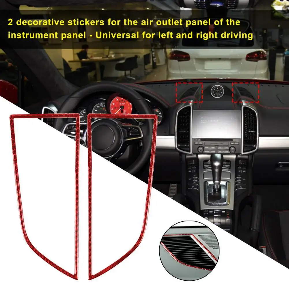 2Pcs Air Outlet Panel Sticker Smooth Anti-corrosive Red Dashborad Conditioner Outlet Trim Cover for Porsche Macan 2014-2021
2Pcs Air Outlet Panel Sticker Smooth Anti-corrosive Red Dashborad Conditioner Outlet Trim Cover for Porsche Macan 2014-2021