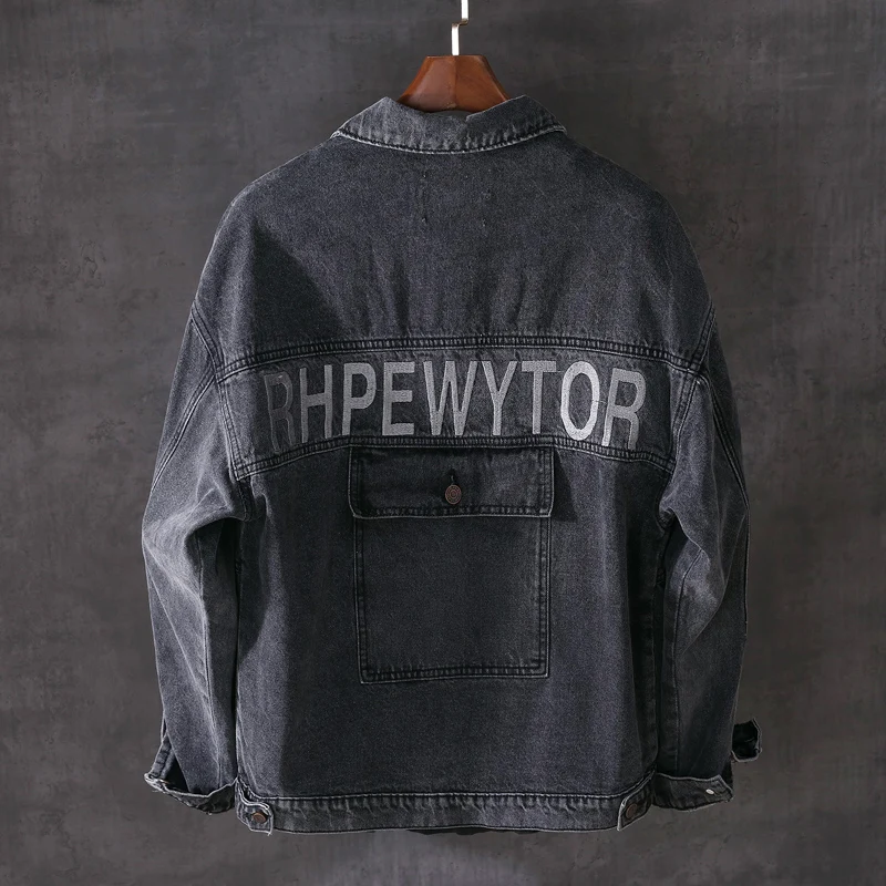 Модная уличная мужская куртка высокого качества с вышивкой, дизайнерская Повседневная джинсовая мужская куртка в японском стиле в стиле хи... 
Модная уличная мужская куртка высокого качества с вышивкой, дизайнерская Повседневная джинсовая мужская куртка в японском стиле в стиле хи...