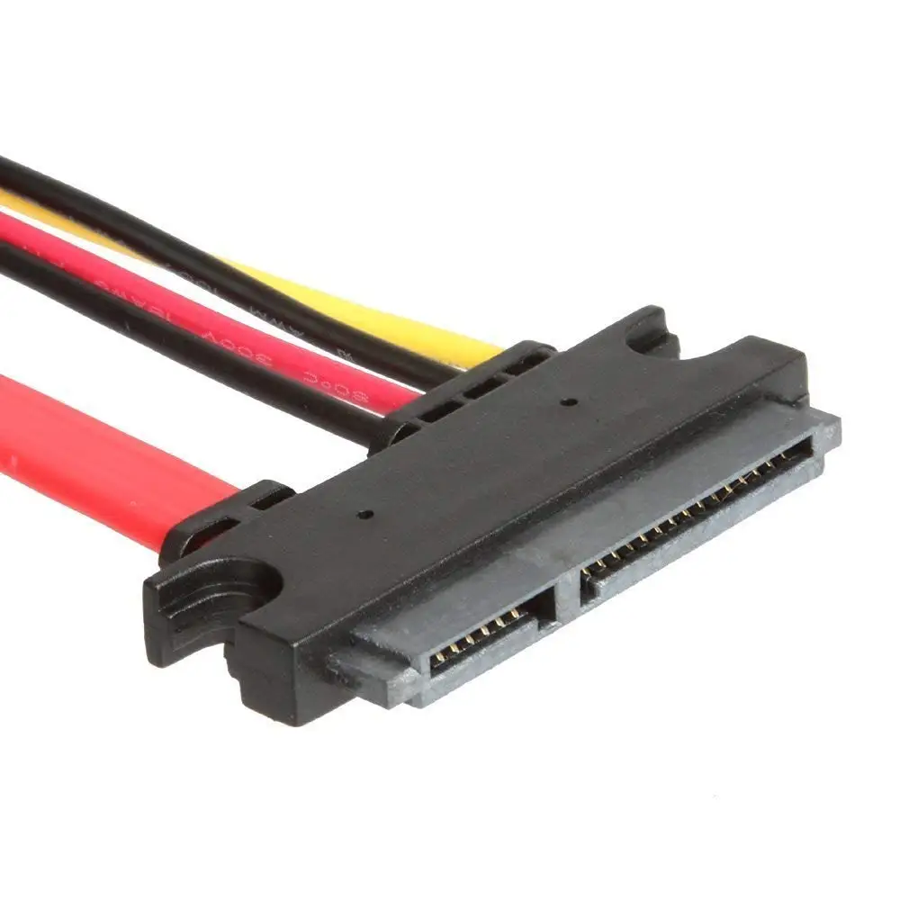 10 шт. SATA 22Pin Serial ATA Data Power Combo к 7Pin Female с Molex IDE 4Pin кабель питания для жестких дисков 2 5