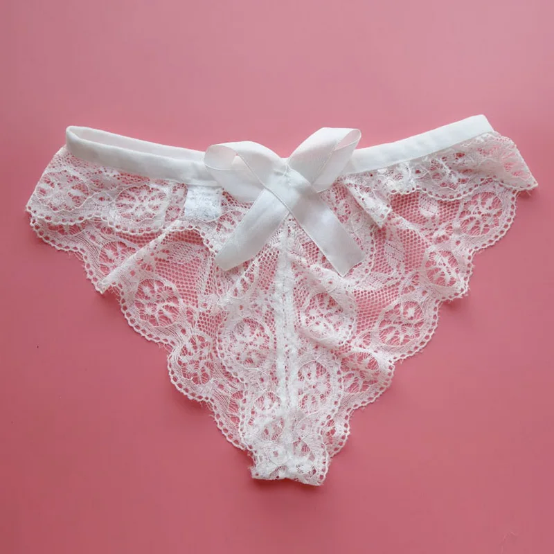 New Sexy Lace String Transparent Panties Women Back Bow Cute Thong Women's Seamless Briefs Fashion Underwear Women Tangas
New Sexy Lace String Transparent Panties Women Back Bow Cute Thong Women's Seamless Briefs Fashion Underwear Women Tangas