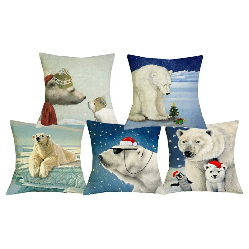C06096 Cute Polar Bears Print Pillow Covers Decorative Cushion Case for Living Room Bedroom 45x45 CM
C06096 Cute Polar Bears Print Pillow Covers Decorative Cushion Case for Living Room Bedroom 45x45 CM