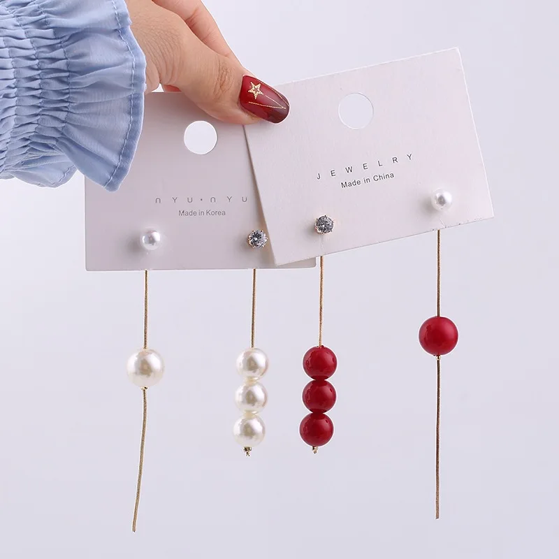 Trendy Zirconia Water Drop Dangle Earrings Korean White Red Pearl Tassel Long Earrings Women Female Elegant Female Jewelry
Trendy Zirconia Water Drop Dangle Earrings Korean White Red Pearl Tassel Long Earrings Women Female Elegant Female Jewelry