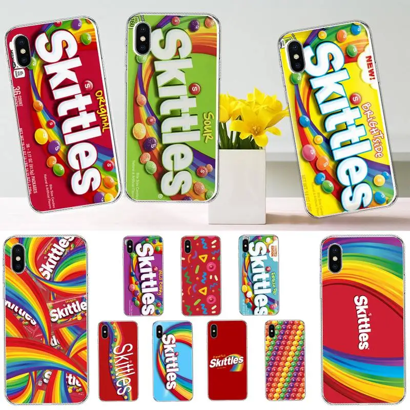 Skittles Sweet Sour Fruit Candies Phone Case Transparent soft For iphone 12 11 13 7 8 6 s plus x xs xr pro max mini
Skittles Sweet Sour Fruit Candies Phone Case Transparent soft For iphone 12 11 13 7 8 6 s plus x xs xr pro max mini