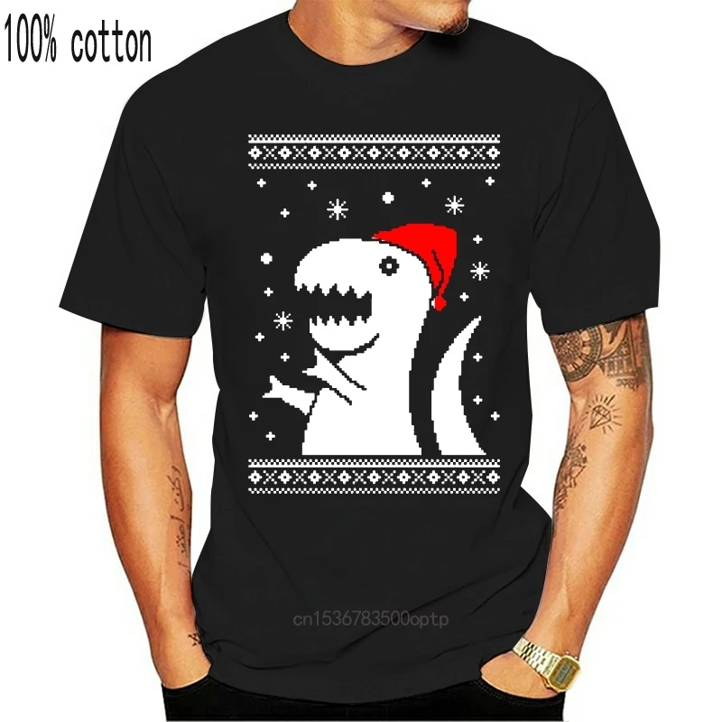 New Christmas Ugly Sweater Dinosaur T-Rex Santa X-Mas Party Gift Funny Party T-Shirt 2021 Unisex Funny Tee Shirt
New Christmas Ugly Sweater Dinosaur T-Rex Santa X-Mas Party Gift Funny Party T-Shirt 2021 Unisex Funny Tee Shirt