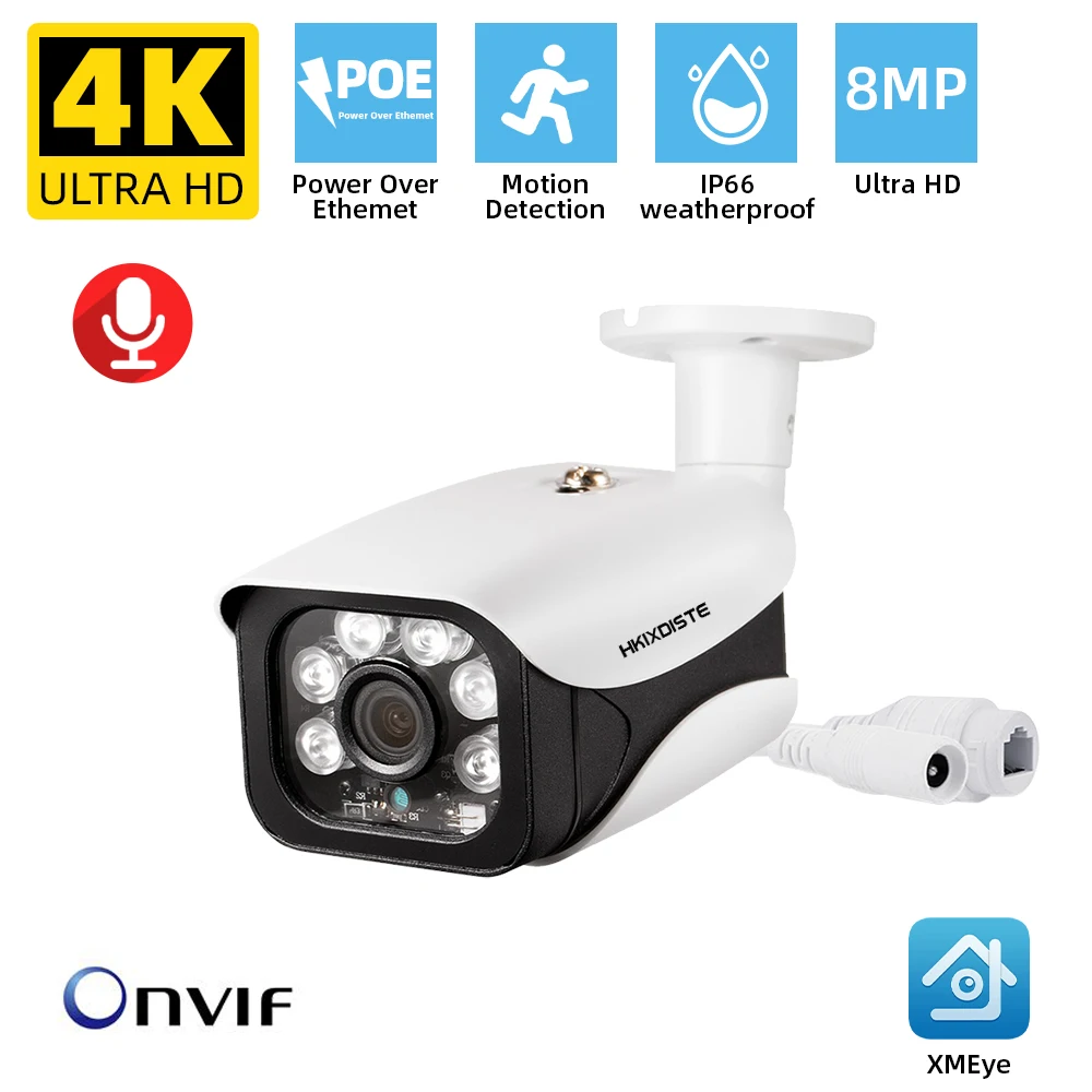 4K Ultra 8MP 3840x2160 Security Camera Sony Sensor 8MP Outdoor Waterproof Night Vision Camera Video Suvellance Camera Audio
4K Ultra 8MP 3840x2160 Security Camera Sony Sensor 8MP Outdoor Waterproof Night Vision Camera Video Suvellance Camera Audio