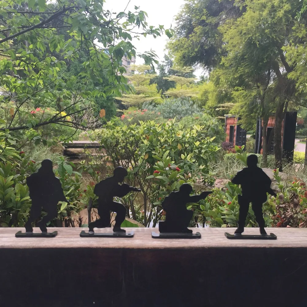 4Pcs Soldiers Metal Target Set Outdoor Airsoft Shooting Gallery Training Practicing Repeated Target Paintball Accessories
4Pcs Soldiers Metal Target Set Outdoor Airsoft Shooting Gallery Training Practicing Repeated Target Paintball Accessories