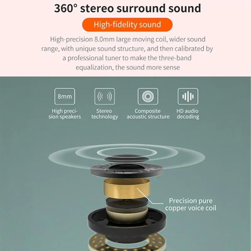 TWS Wireless Earphone Bluetooth Earphones Waterproof LED Power Display 9D Stereo Noise Reduction Sports Earbuds with Microphone
TWS Wireless Earphone Bluetooth Earphones Waterproof LED Power Display 9D Stereo Noise Reduction Sports Earbuds with Microphone