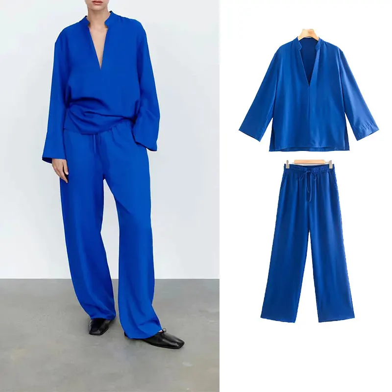 PPYQYKX Za Woman Suit 2021 autumn Fashion Simple Style 2 Piece Sets Women Tie High Waisted Pant Set Female Casual Shirt Suit set
PPYQYKX Za Woman Suit 2021 autumn Fashion Simple Style 2 Piece Sets Women Tie High Waisted Pant Set Female Casual Shirt Suit set