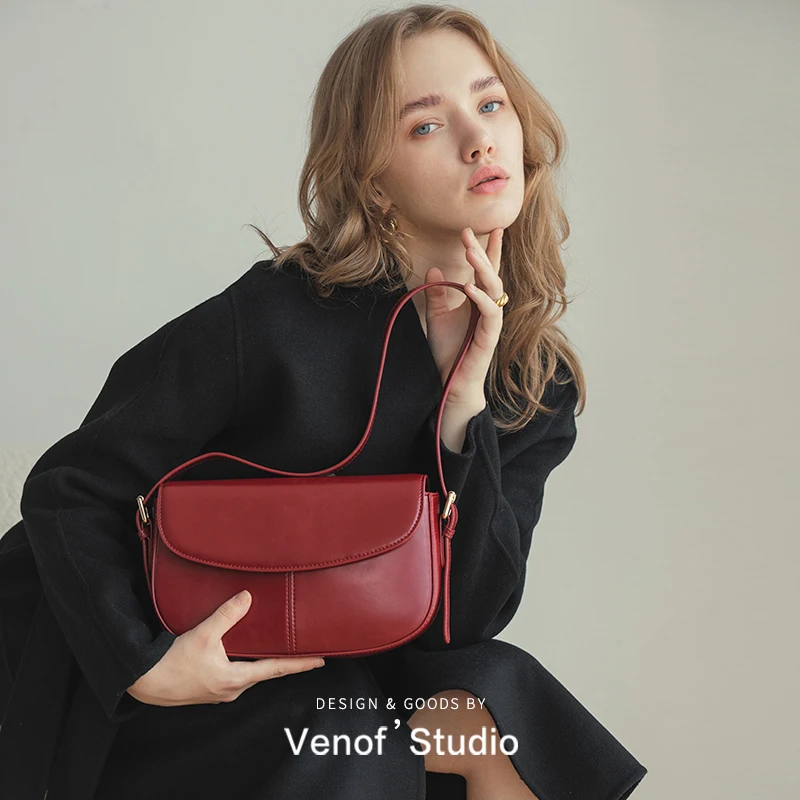 VENOF Bag women 2021 new trendy retro simple leather message saddle bag autumn and winter all-match shoulder crossbody bags red
VENOF Bag women 2021 new trendy retro simple leather message saddle bag autumn and winter all-match shoulder crossbody bags red