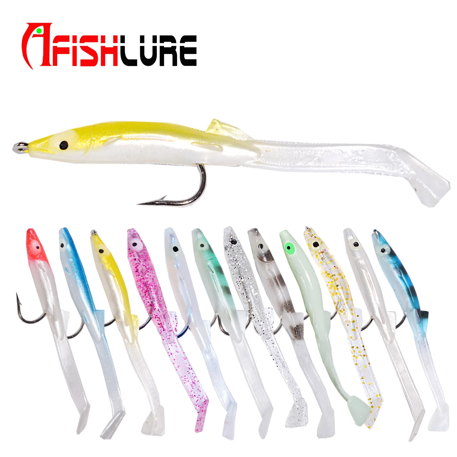 Afishlure Soft Bait 8.5cm 2.3g Soft Sea Eel False Bait Paddle Tail Eel Artificial Bait Fishing Lure
Afishlure Soft Bait 8.5cm 2.3g Soft Sea Eel False Bait Paddle Tail Eel Artificial Bait Fishing Lure