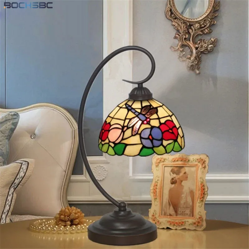 BOCHSBC dragonfly orchid table lamp tiffany desk light fishing home decor handicraft Italy Franch Spain ligthing stained glass
BOCHSBC dragonfly orchid table lamp tiffany desk light fishing home decor handicraft Italy Franch Spain ligthing stained glass