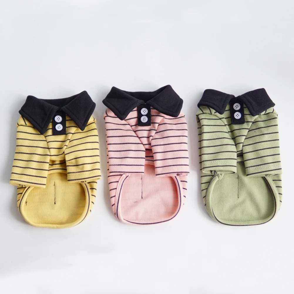 Striped Dog Shirt Colorful Dog Shirt Pet Breathable Striped Outfits Puppy Sweatshirts Apparel for Small Medium Large Dogs Cats
Striped Dog Shirt Colorful Dog Shirt Pet Breathable Striped Outfits Puppy Sweatshirts Apparel for Small Medium Large Dogs Cats