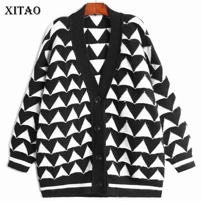 XITAO, модный вязаный кардиган, 2021, осень и зима, новый геометрический узор, корейский стиль, Повседневный, универсальный, Женский WMD3982
XITAO, модный вязаный кардиган, 2021, осень и зима, новый геометрический узор, корейский стиль, Повседневный, универсальный, Женский WMD3982