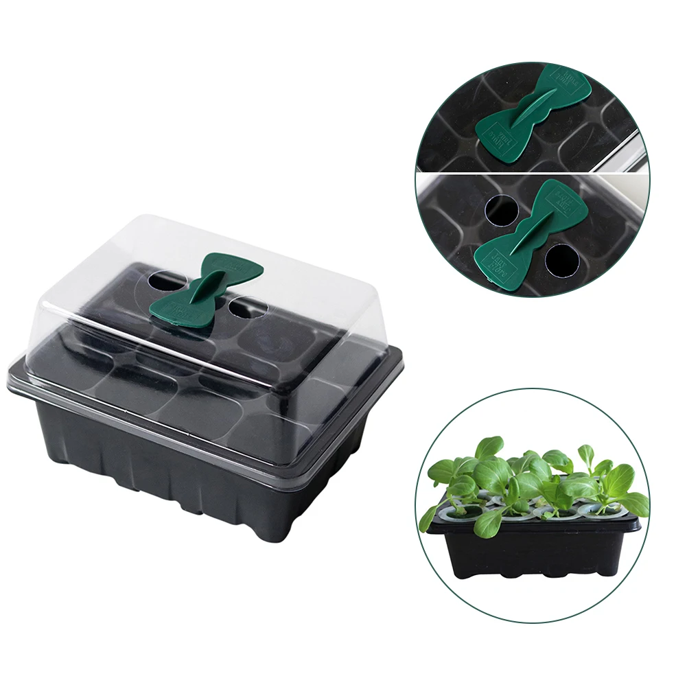 12 Cells Plant Growing Trays Plastic Germination Tray Nursery Pots Planter with Lids and Breather Hole
12 Cells Plant Growing Trays Plastic Germination Tray Nursery Pots Planter with Lids and Breather Hole