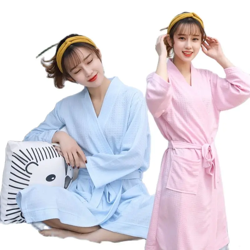 women's sleepwear robe Japanese and Korean style nightgown kimono bathrobe summer absorbent pajamas autumn spring Ladies woman
women's sleepwear robe Japanese and Korean style nightgown kimono bathrobe summer absorbent pajamas autumn spring Ladies woman