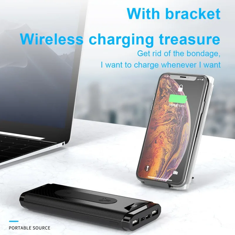 50000mAh Wireless Power Bank Fast Charger Phone Holder Micro-USB/Type-C Input For SamSung Xiaomi iPhone HuaWei
50000mAh Wireless Power Bank Fast Charger Phone Holder Micro-USB/Type-C Input For SamSung Xiaomi iPhone HuaWei