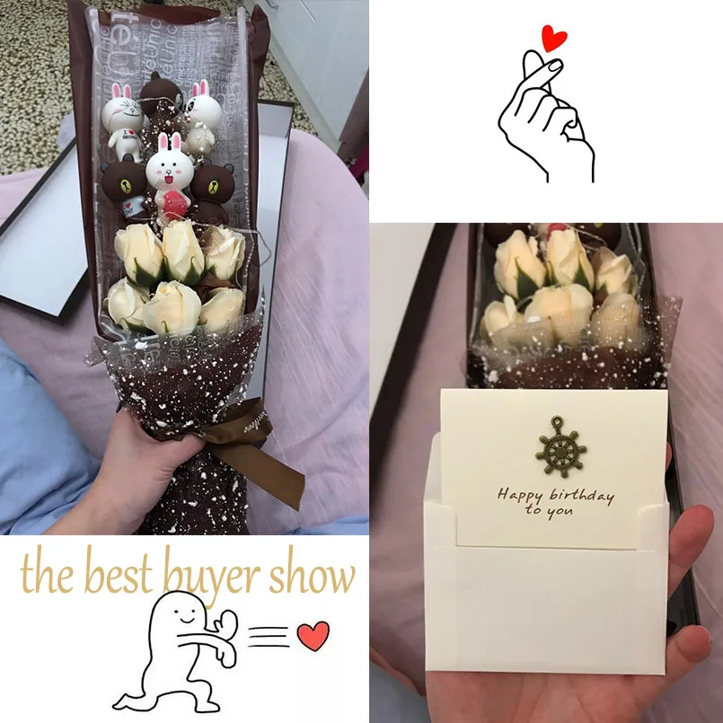 Kawaii Plush Bear Stuffed Animals Cartoon Bouquet Creative Artificial Fake Flowers Valentine's Day Christmas Birthday gift
Kawaii Plush Bear Stuffed Animals Cartoon Bouquet Creative Artificial Fake Flowers Valentine's Day Christmas Birthday gift