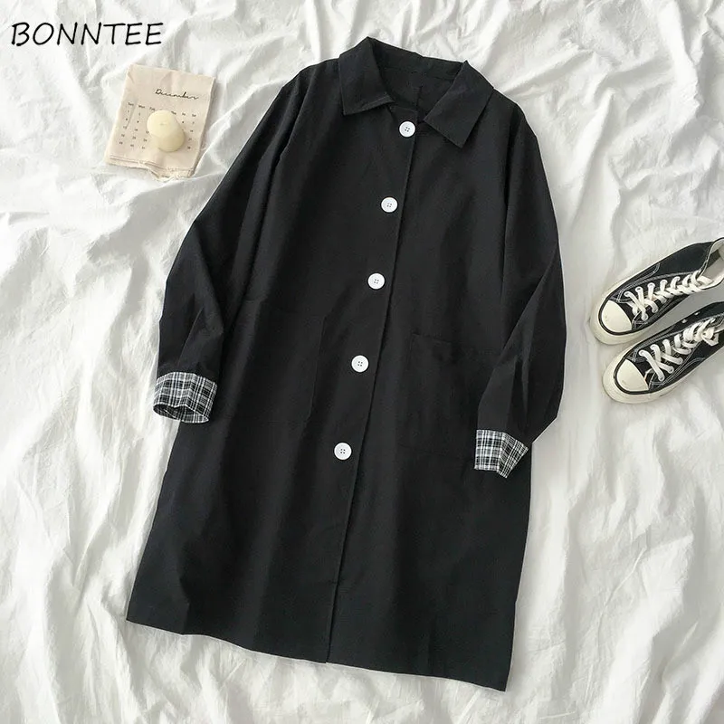 Basic Jackets Women Patchwork Turn-down Collar Korean Preppy Style Students Teens Vintage Stylish Design Autumn Coats Female New
Basic Jackets Women Patchwork Turn-down Collar Korean Preppy Style Students Teens Vintage Stylish Design Autumn Coats Female New