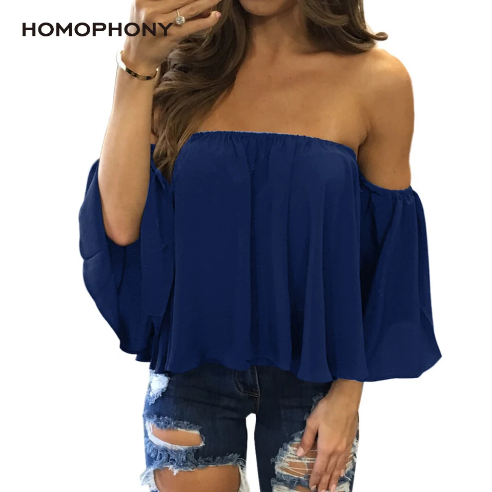Homophony Plus Size T-Shirt Women Summer Sexy Off Shoulder Chiffon Shirt Causal Short Sleeve Tee Shirt Ladies Tops S-5XL blusas
Homophony Plus Size T-Shirt Women Summer Sexy Off Shoulder Chiffon Shirt Causal Short Sleeve Tee Shirt Ladies Tops S-5XL blusas