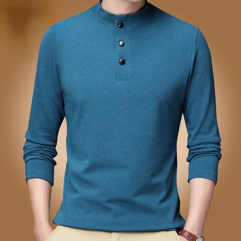 New spring and solid color sweater stand collar long sleeve T shirt velvet bottoming shirt thin section
New spring and solid color sweater stand collar long sleeve T shirt velvet bottoming shirt thin section
